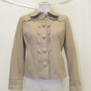 Boden wool scalloped jacket